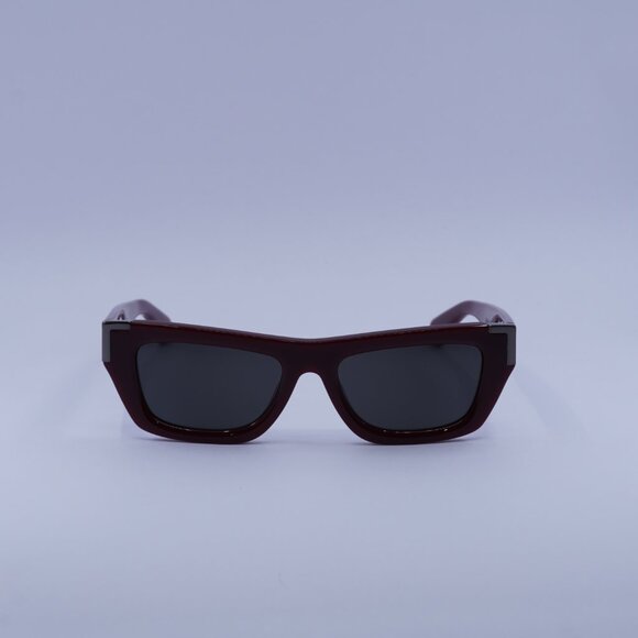 Palm Angels PERI10K MALIBU 2507 Sunglasses Red Cat Eye Frame, Grey Lenses
